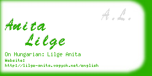 anita lilge business card